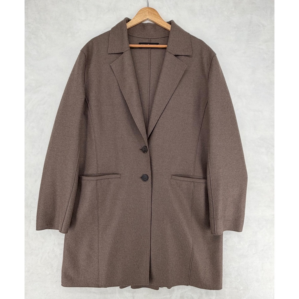 Peruvian Connection Alpaca Wool Coat Women's 16 Brown Taupe Made in Peru